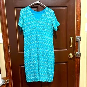 Light blue suit with silver and gold embroidery